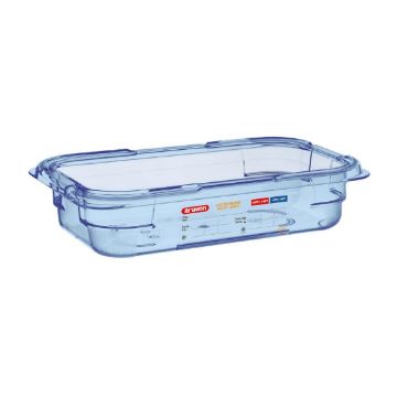 Picture of Araven ABS Food Storage Container Blue GN 1/4 65mm