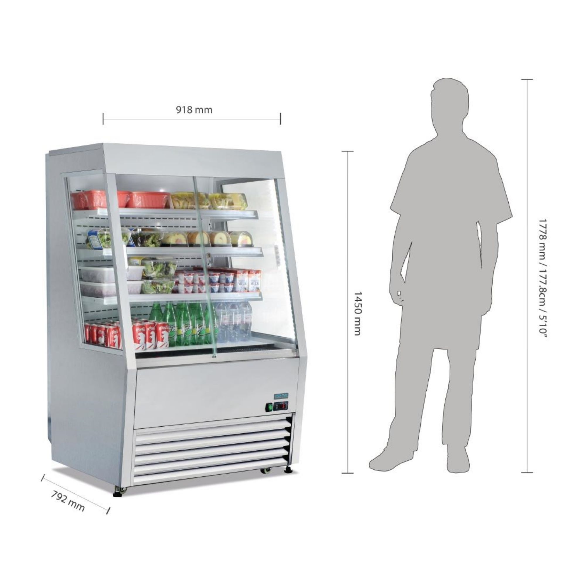 Picture of Polar G-Series Energy Efficient Multideck Display Fridge 918mm
