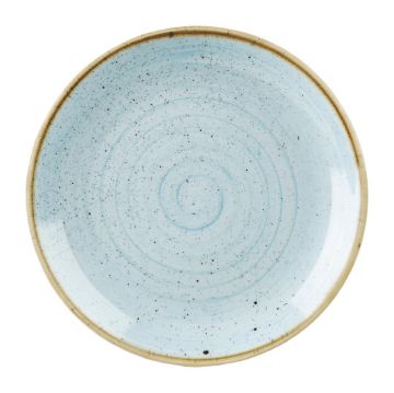 Picture of Churchill Stonecast Round Coupe Plate Duck Egg Blue 295mm (12 Pack)