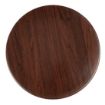 Picture of Bolero Pre-drilled Round Table Top Dark Brown 800mm