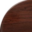 Picture of Bolero Pre-drilled Round Table Top Dark Brown 800mm