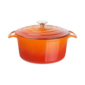 Picture of Vogue Orange Round Casserole Dish 4Ltr