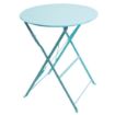 Picture of Bolero Perth Blue Pavement Style Steel Table Round 600mm