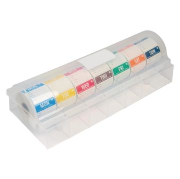 Picture of Hygiplas Dissolvable Colour Coded Food Labels with 2" Dispenser
