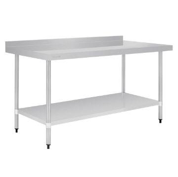 Picture of Vogue Stainless Steel Table with Upstand 1800mm