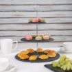 Picture of Olympia 3 Tier Slate Afternoon Tea Stand
