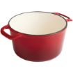 Picture of Vogue Red Round Casserole Dish 3.2Ltr