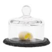 Picture of APS Slate Butter Dish Glass Cloche