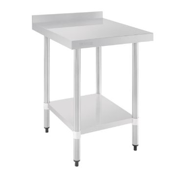 Picture of Vogue Stainless Steel Table with Upstand 600mm