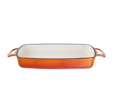 Picture of Vogue Orange Cast Iron Casserole Dish 1.8Ltr