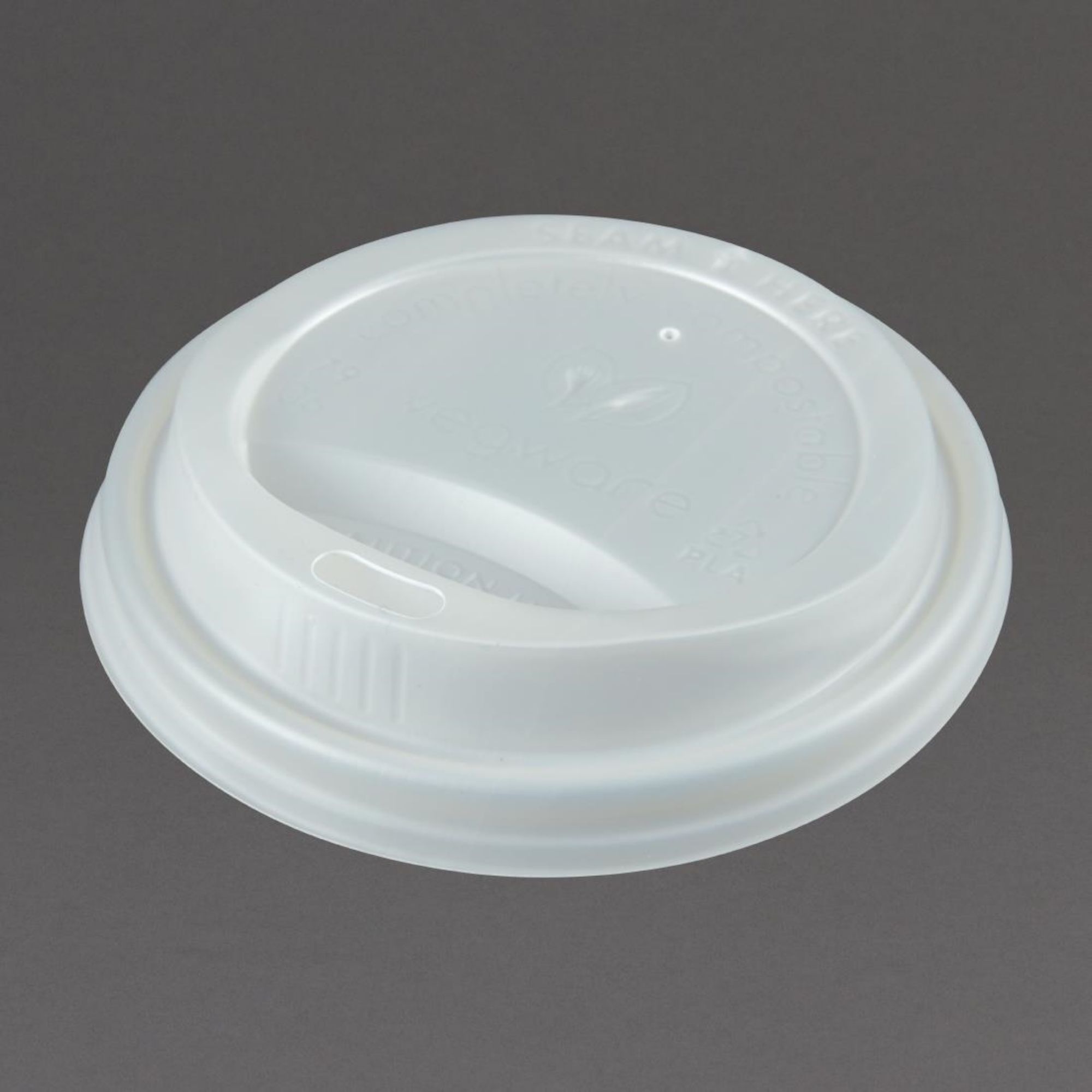 Picture of Vegware Compostable Coffee Cup Lids 225ml / 8oz (1000 pack)