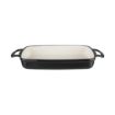 Picture of Vogue Black Rectangular Cast Iron Dish 1.8Ltr