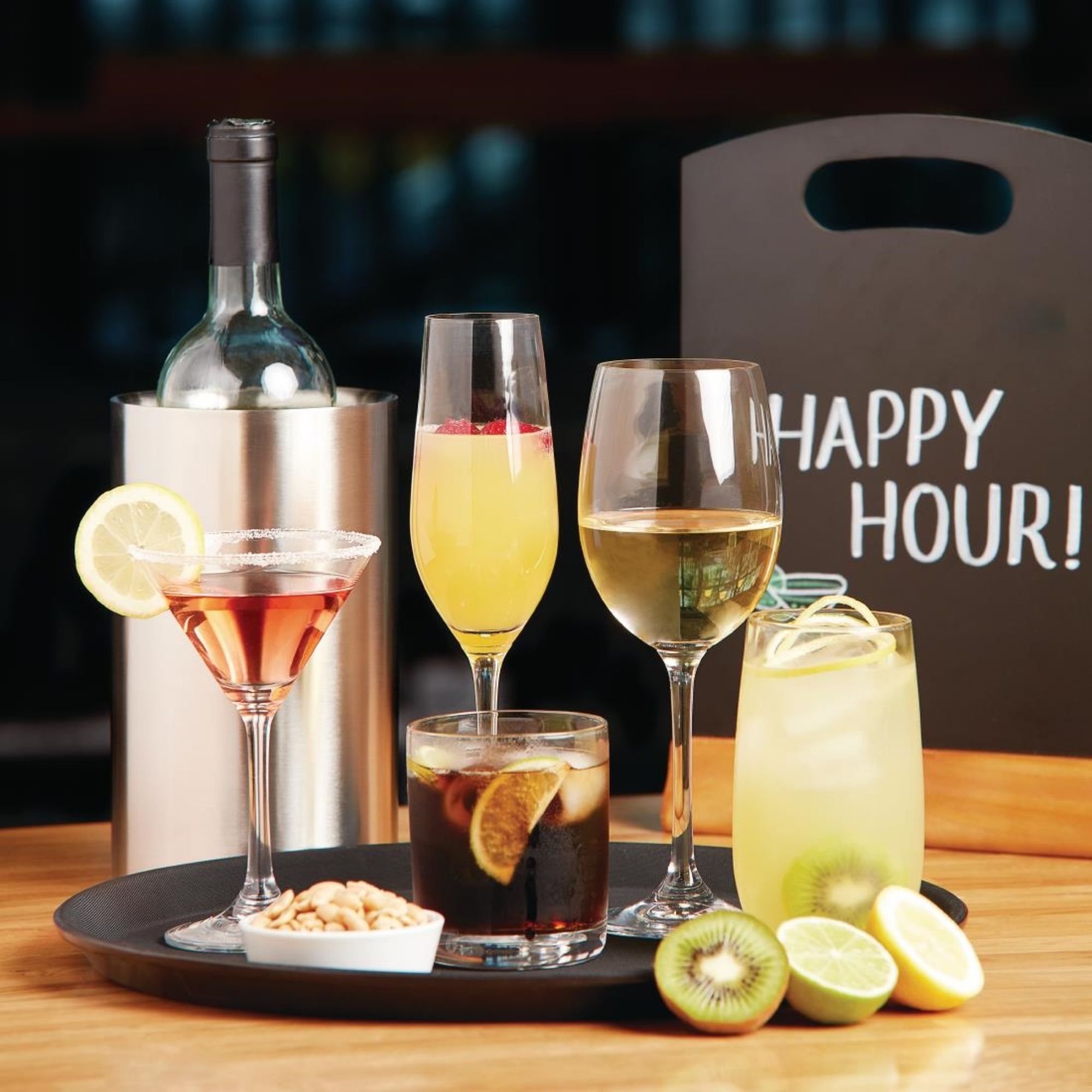 Picture of Olympia Chime Crystal Champagne Flutes 225ml (6 Pack)