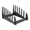 Picture of Hygiplas Black Plastic Chopping Board Rack Large 6 Slots