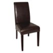 Picture of Bolero Curved Back Leather Chairs Dark Brown (2 Pack)