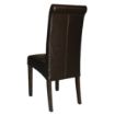 Picture of Bolero Curved Back Leather Chairs Dark Brown (2 Pack)