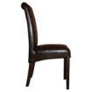 Picture of Bolero Curved Back Leather Chairs Dark Brown (2 Pack)