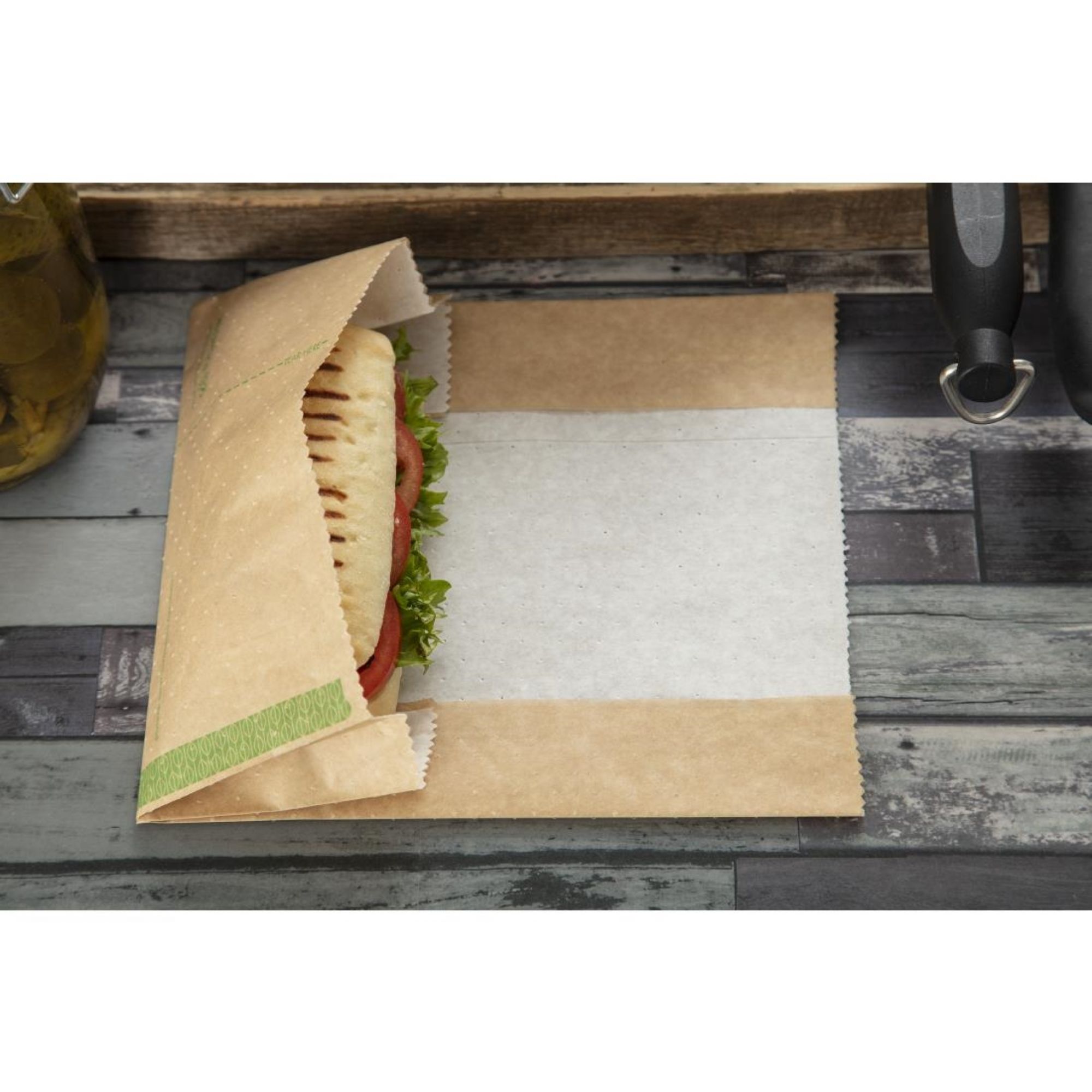 Picture of Vegware Compostable Kraft Panini Bags (500 pack)