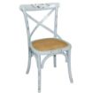 Picture of Bolero Blue Bentwood Chairs with Metal Cross Backrest (2 Pack)