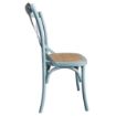 Picture of Bolero Blue Bentwood Chairs with Metal Cross Backrest (2 Pack)
