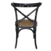 Picture of Bolero Wooden Dining Chair with Cross Backrest Black Wash Finish (Box 2)