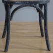 Picture of Bolero Wooden Dining Chair with Cross Backrest Black Wash Finish (Box 2)