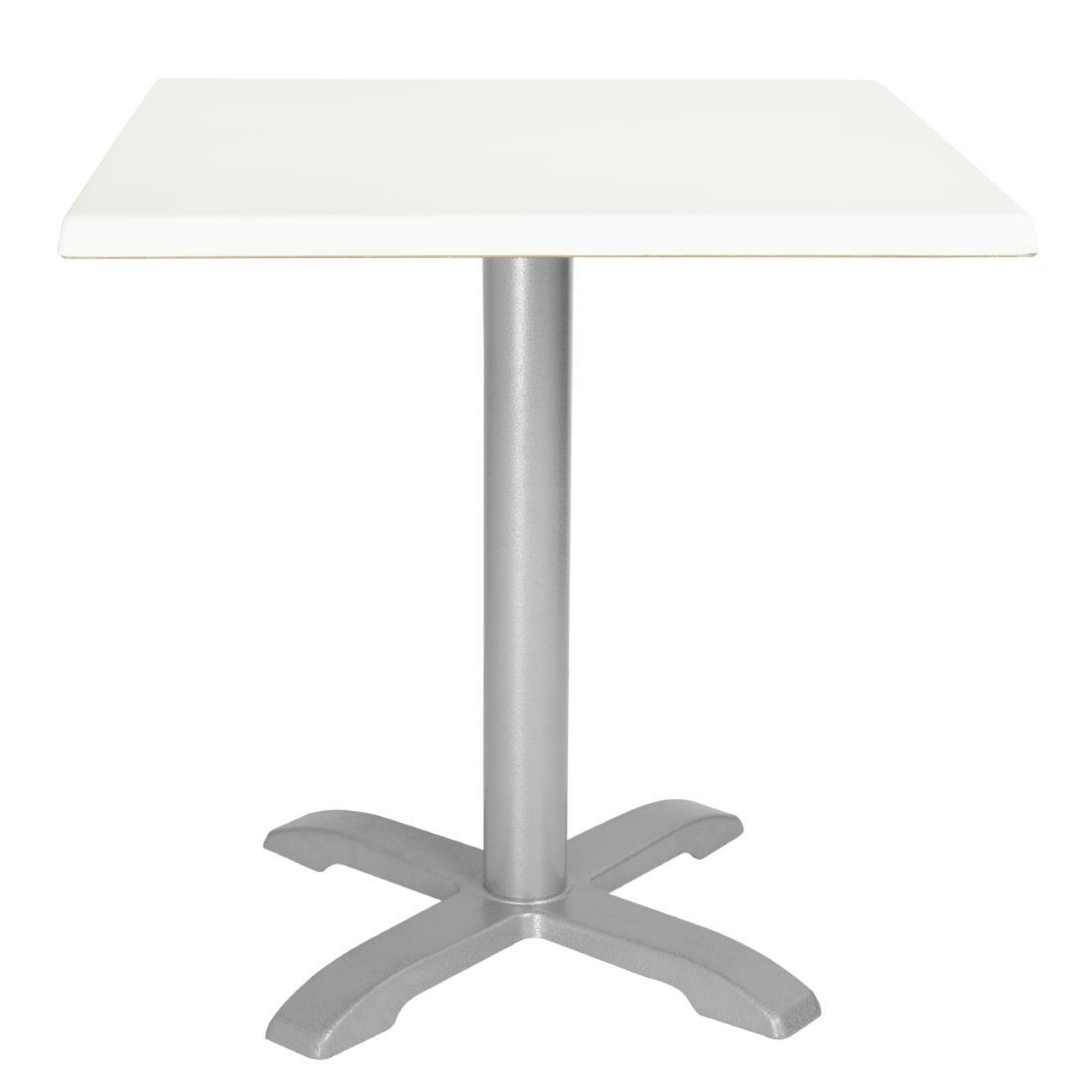 Picture of Bolero Pre-drilled Square Table Top White 600mm
