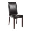Picture of Bolero Faux Leather Dining Chair Black (2 pack)