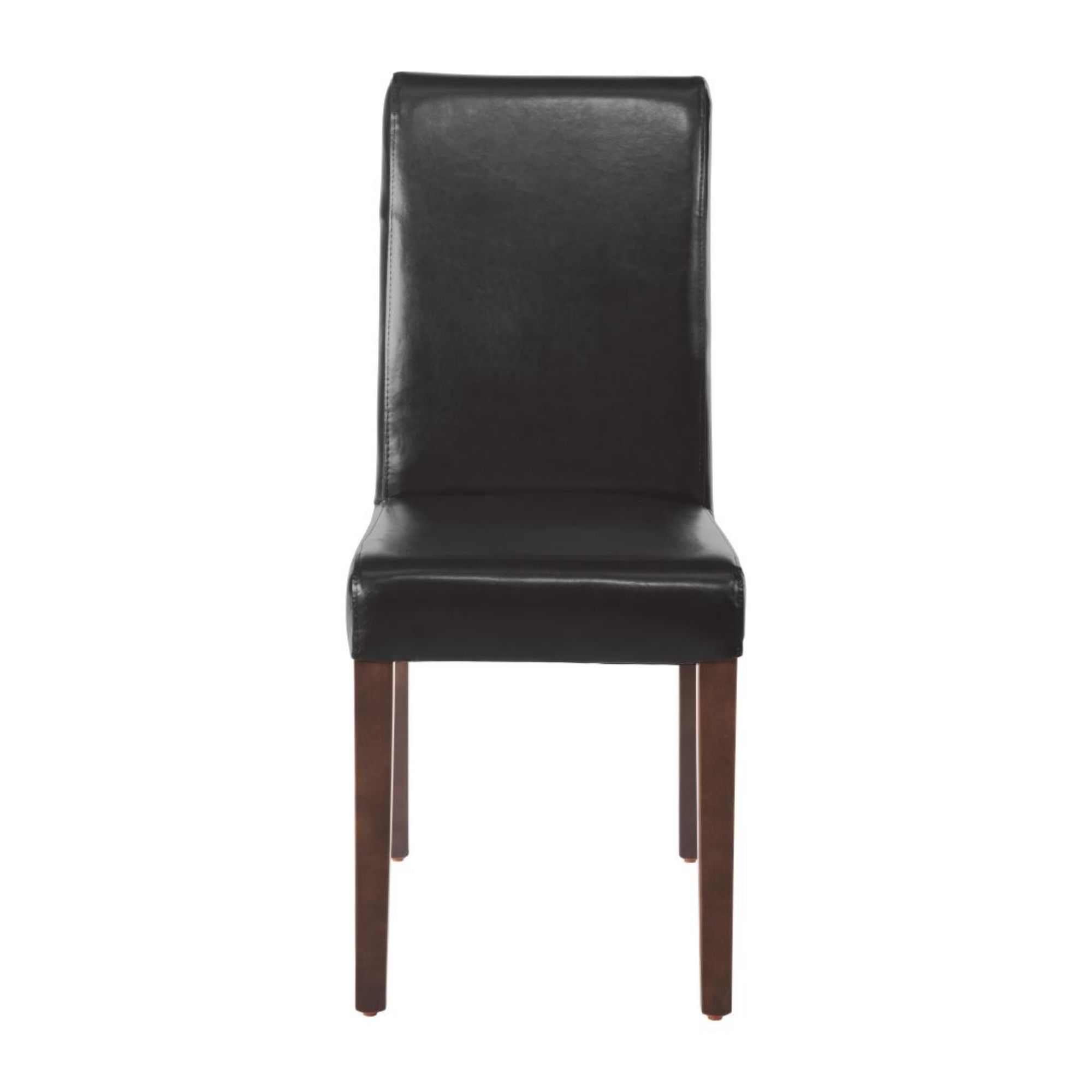 Picture of Bolero Faux Leather Dining Chair Black (2 pack)