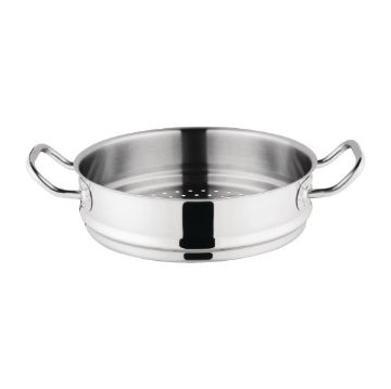 Picture of Vogue Stainless Steel & Aluminium Tri-Wall Steamer 28cm