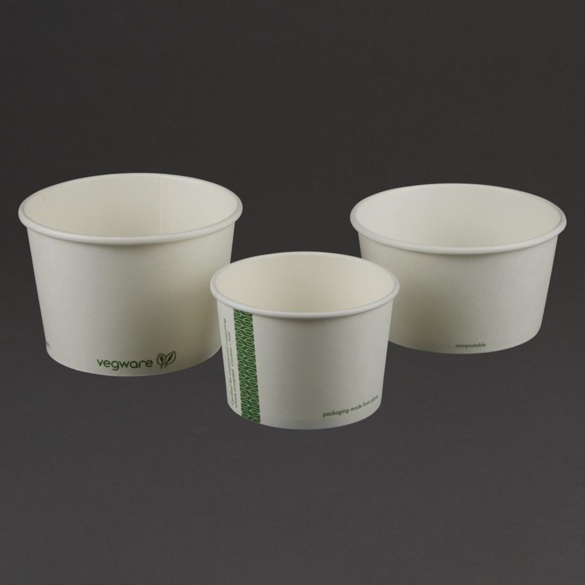 Picture of Vegware Compostable Hot Food Pots 340ml / 12oz (500 pack)