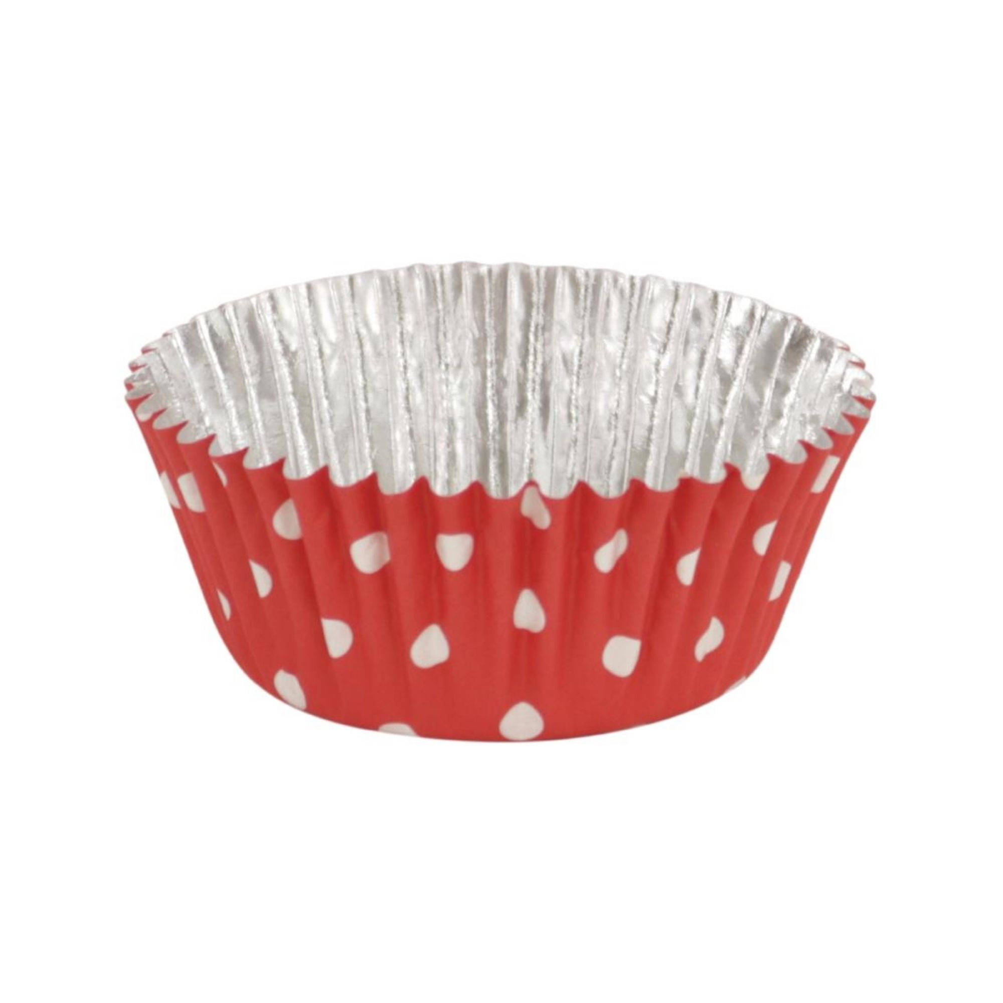 Picture of PME Cupcake Foil Lined Baking Cases Polka Dot (30 Pack)