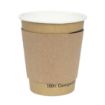 Picture of Fiesta Recyclable Corrugated Cup Sleeves for 8oz Cup (1000 Pack)