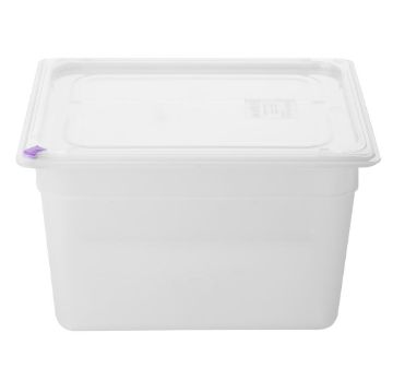 Picture of Hygiplas Click PP GN Container 1/2 with Lid & 7 Colour Clips 200mm 11.7Ltr (Set 4)