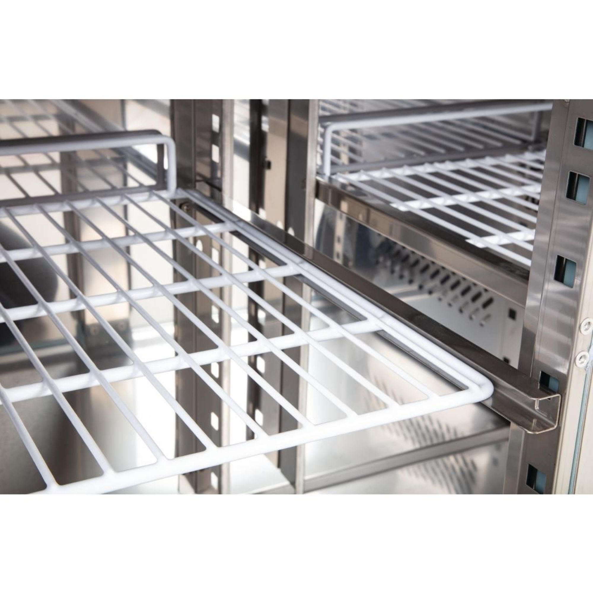 Picture of Polar U-Series Slimline Double Door Counter Fridge 228Ltr