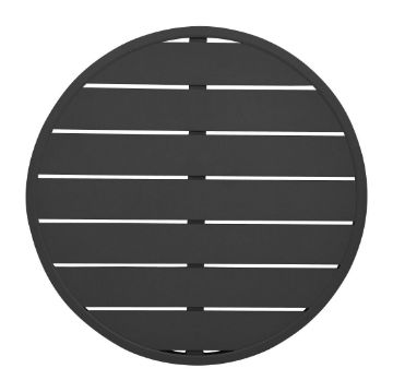 Picture of Bolero Aluminium Round Table Top Black 580mm