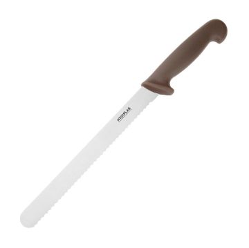 Picture of Hygiplas Slicer Serrated Brown 24.8cm