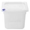Picture of Hygiplas Click PP GN Container 1/6 with Lid & 7 Colour Clips 150mm 2.2Ltr (Set 4)