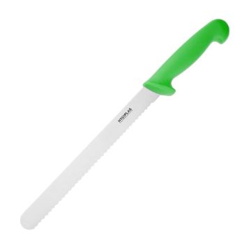 Picture of Hygiplas Slicer Serrated Green 24.8cm