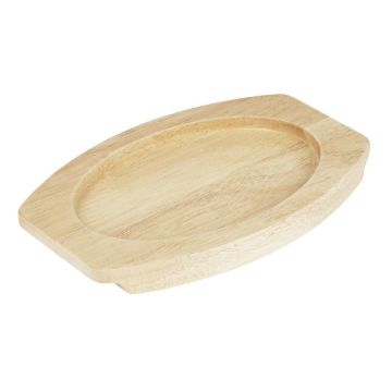 Picture of Olympia Hevea Board for Cast Iron Oval Eared Dish 230x135mm for FW818