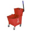 Picture of Jantex 30ltr Mop Bucket with Foot Pedal release - Red