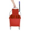 Picture of Jantex 30ltr Mop Bucket with Foot Pedal release - Red