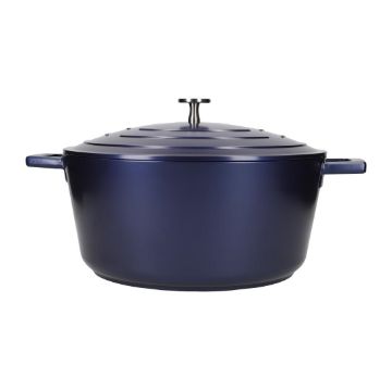 Picture of Masterclass Casserole Dish Metallic Blue 5Ltr