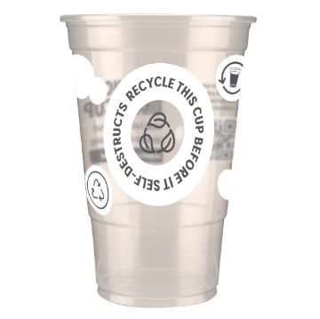 Picture of eGreen Printed 2-in-1 Flexy Pint Glass CE Marked (1000 Pack)