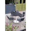 Picture of Bolero Aluminium Square Table Top Black 700mm