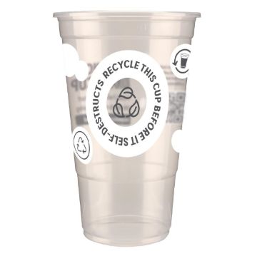 Picture of eGreen Printed 2-in-1 Flexy Pint Glass CE Marked (1000 Pack)