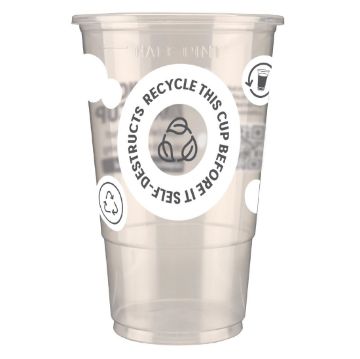 Picture of eGreen Printed 2-in-1 Flexy Half-pint Glass CE Marked to Line (1000 Pack)