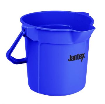 Picture of Jantex Blue Graduated Bucket with Pouring Lip 10ltr