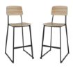 Picture of Bolero Beaufort Wooden Interior High Stools (2 Pack)