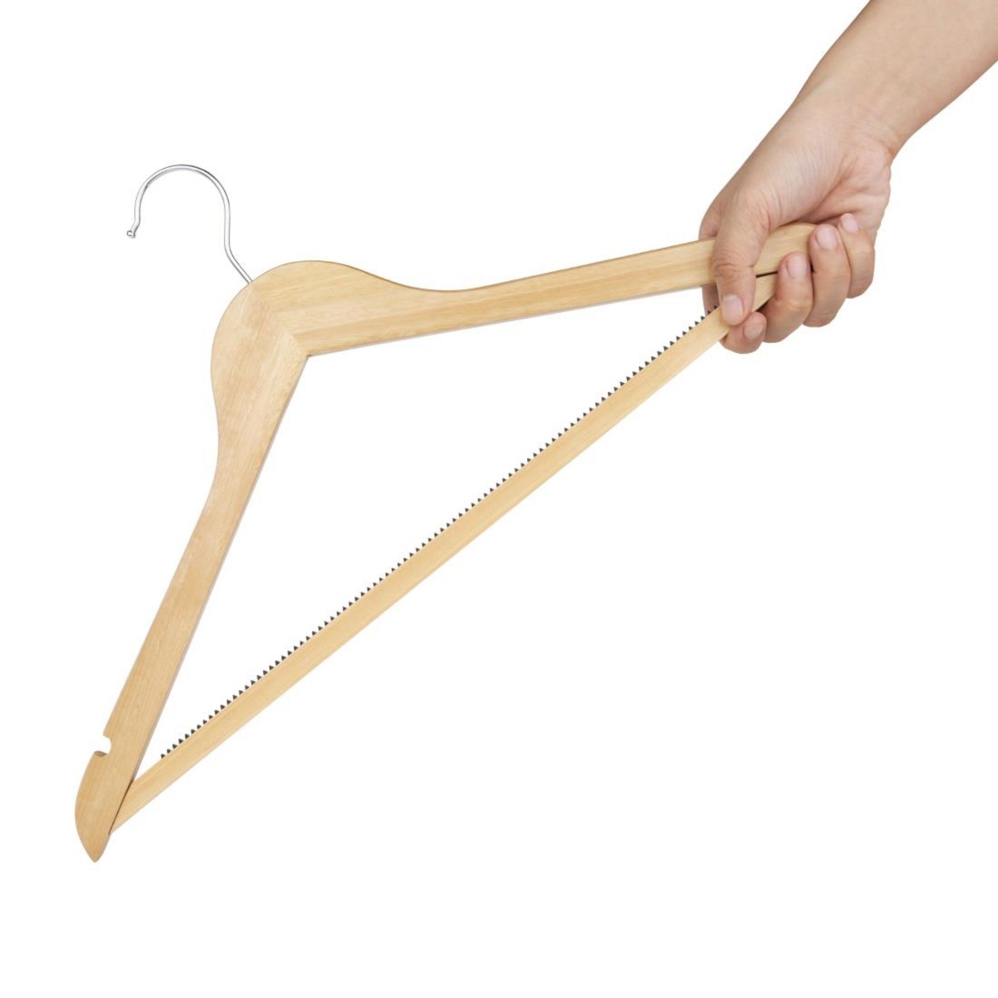 Picture of Bolero Natural Wooden Hangers (10 Pack)
